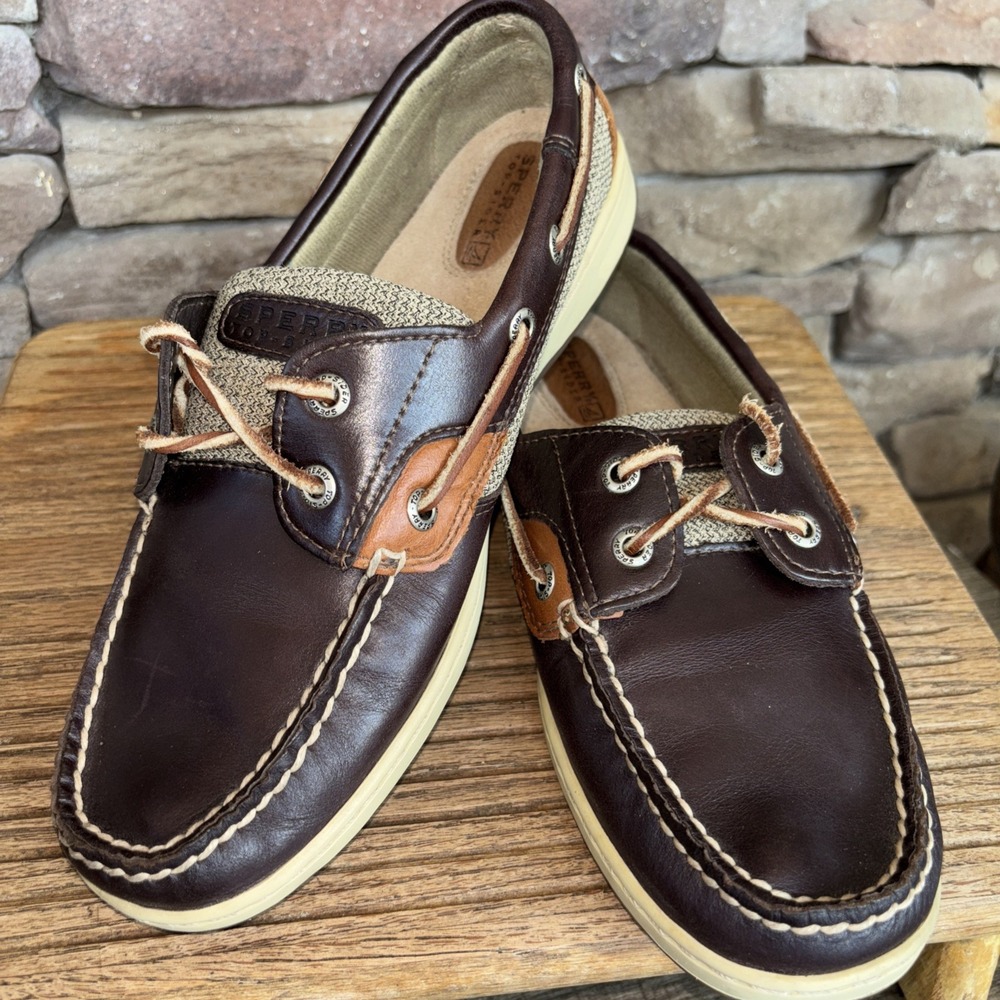 SPERRY Top Sider ~ Women's 8.5 M Two-Toned Leather Loafer Slip-on
